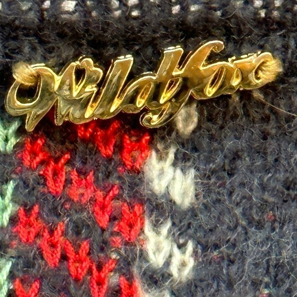 WILDFOX Whitelabel All-over Plaid Lenon Woolblend Oversized Sweater Distressed - Picture 6 of 11